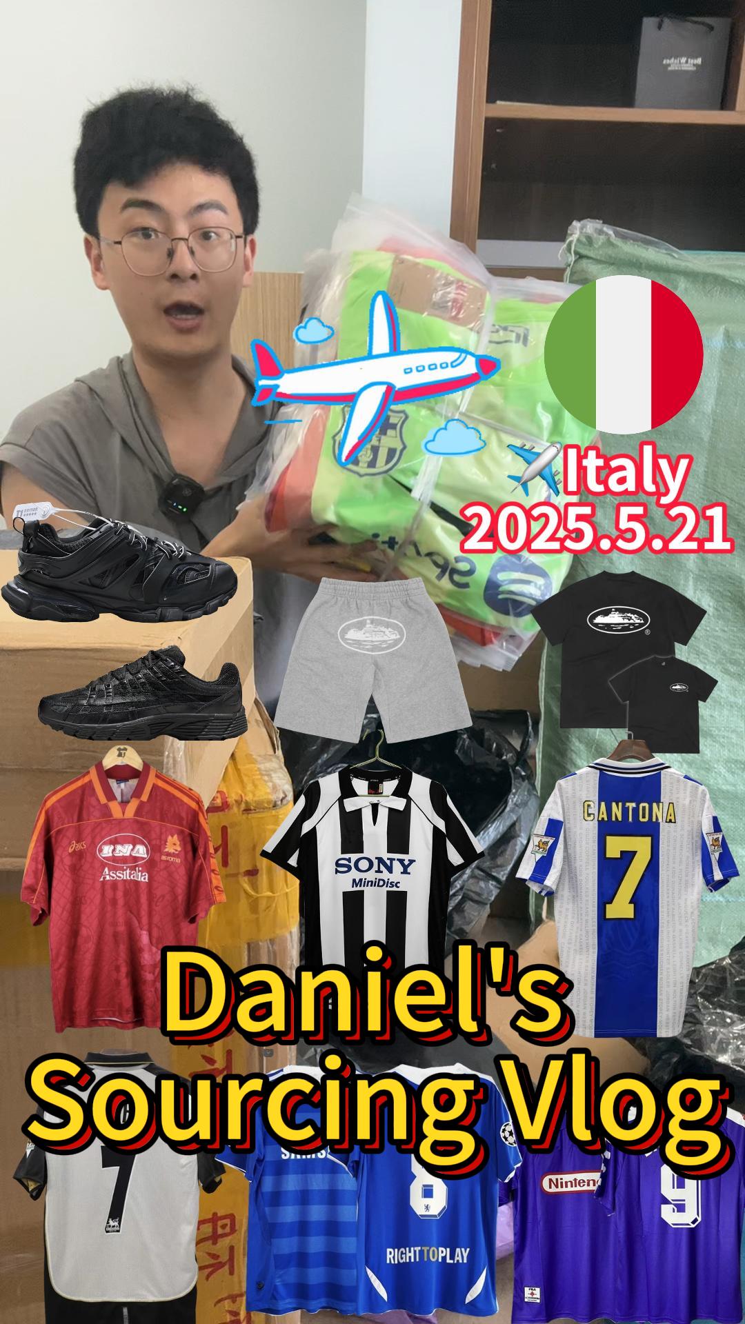 Daniel Sourcing Vlog: Shipping Jerseys & Shoes from China to Italy | 2025