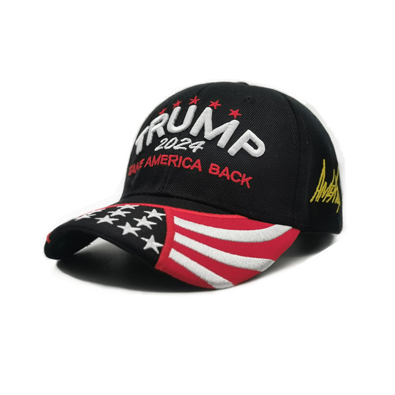 Trump 2024 Hat Donald Trump Hat Take America Back MAGA USA Embroidery Adjustable Baseball Cap Snapback President Hat Mesh Cap