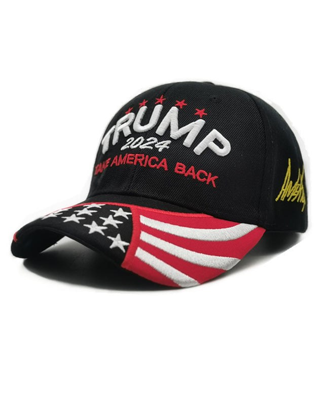 Trump 2024 Hat Donald Trump Hat Take America Back MAGA USA Embroidery Adjustable Baseball Cap Snapback President Hat Mesh Cap