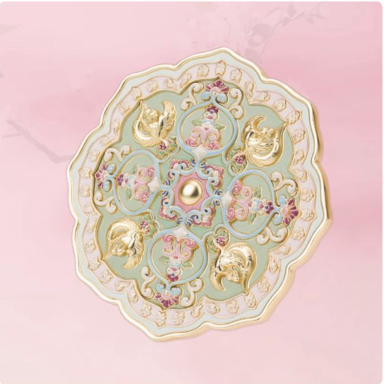 Chinese Culture Metal Relief Makeup Mirror Without Handle Retro Chinese Portable Small Mirror Pocket Makeup Mirror Dressing Gift For Women Girls