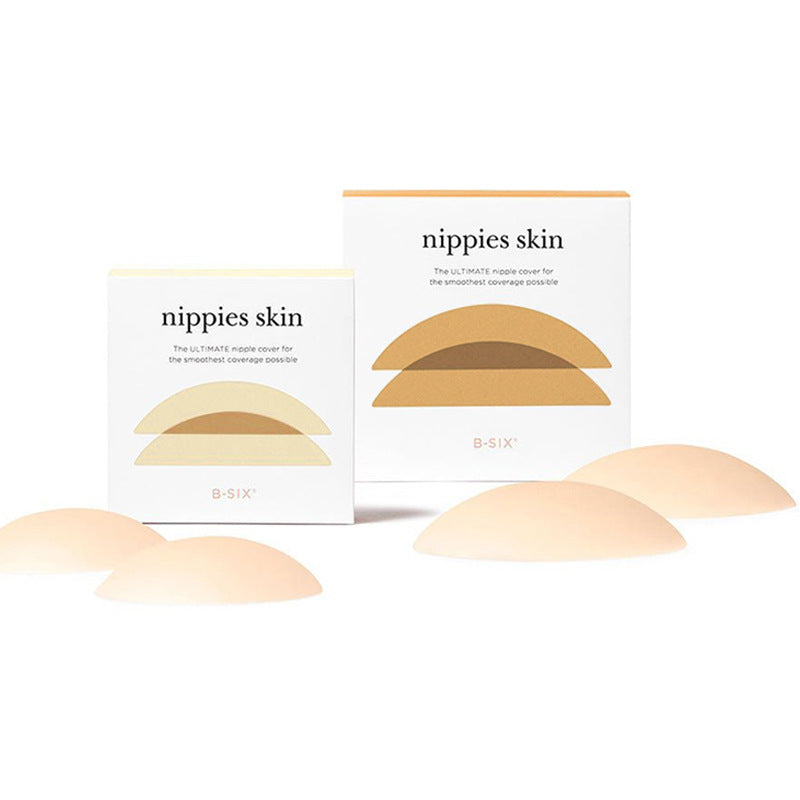 B-SIX NIPPIES non-marking silicone breast stickers bra bra wedding invisible lingerie anti-slip bra stickers