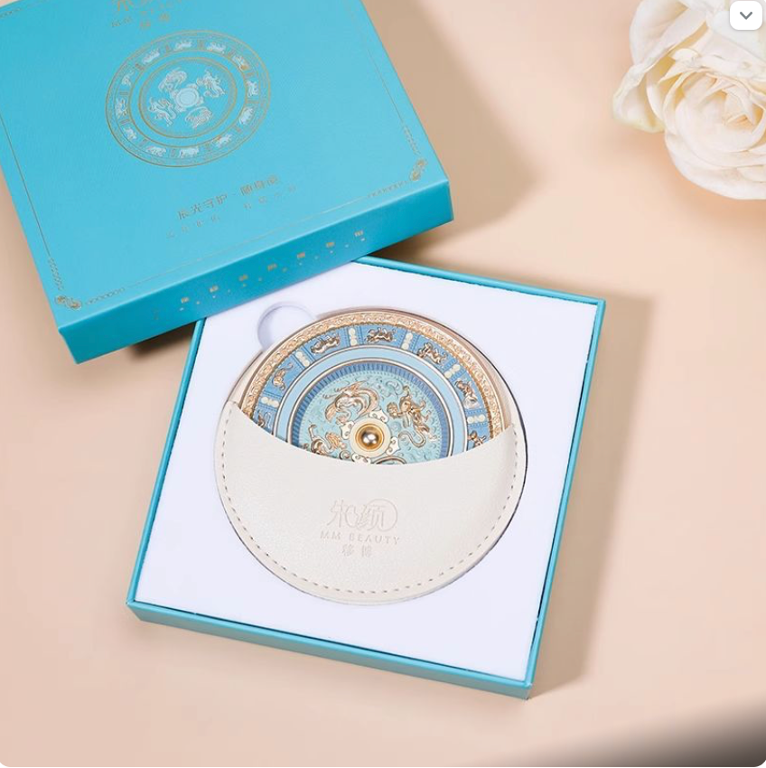 Chinese Culture Metal Relief Makeup Mirror Without Handle Retro Chinese Portable Small Mirror Pocket Makeup Mirror Dressing Gift For Women Girls