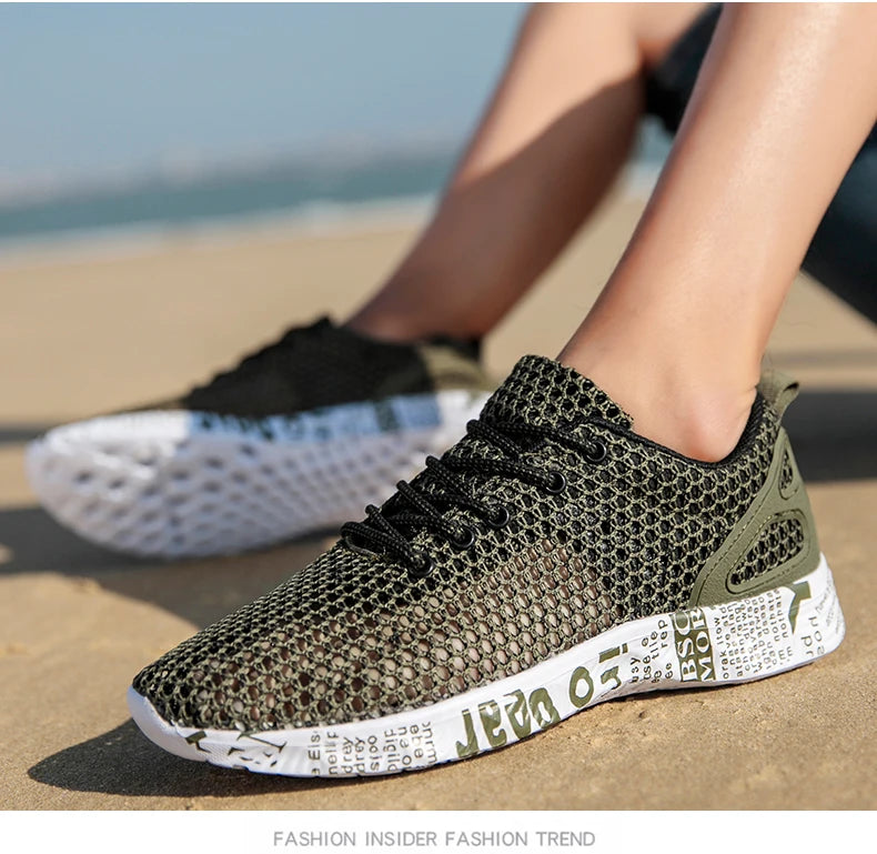 Hight Quality Summer Mens Casual Shoes Aqua Shoes Origin Air Mesh Sneakers Fashion Foam Sport Footwear Beach Shoes Water Shoes