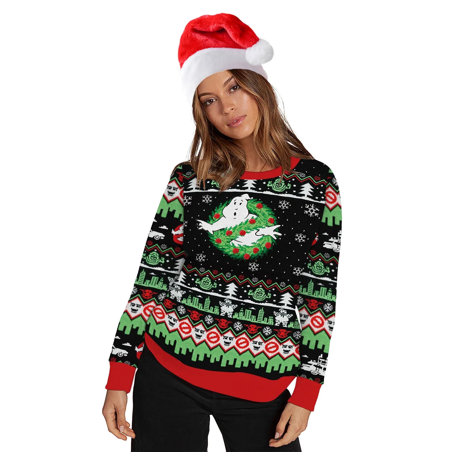 Ugly Christmas Sweater Fun 3D Printed Sweater Fashion Unisex Long-sleeved Hooded Sweater Autumn Funny Christmas Party