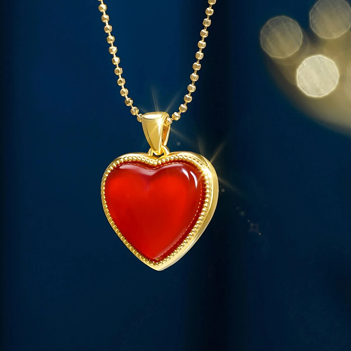 Heart Shape Necklaces for Women 18 K Pure 100 Gold with Certificate Elegant Womens Necklaces with Pendant Gifts for Mom 10 May