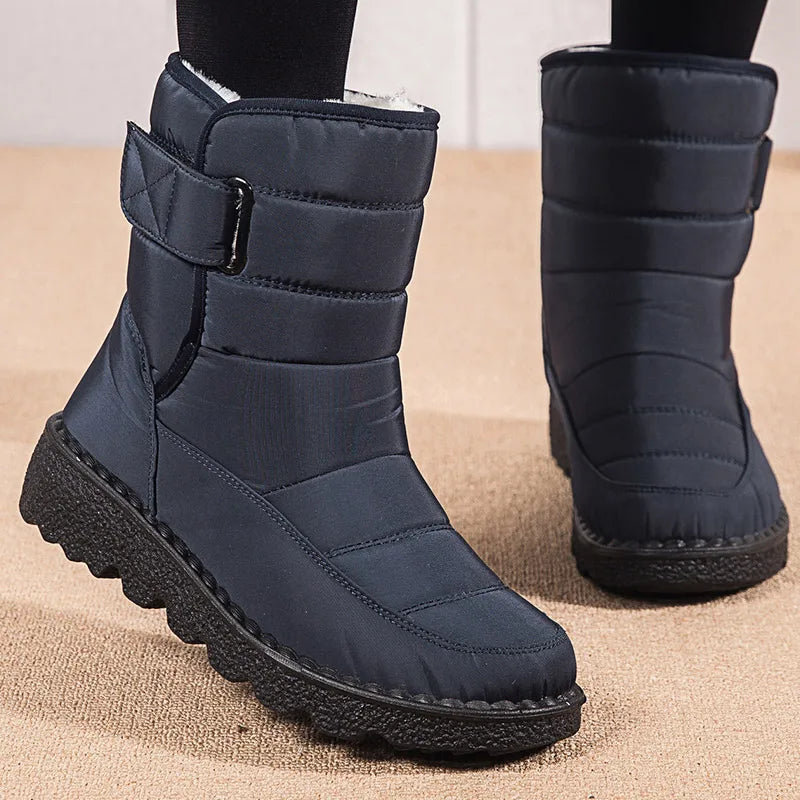 Women's Boots Snow Casual Woman Shoes Platform Shoes Women Fashion Waterproof Mid High Boots Platform Botas Mujer Boots Women