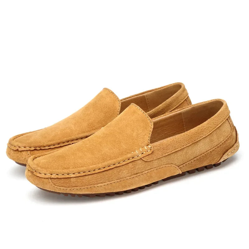 Suede Leather Men’s Loafers Luxury 2024 Casual Shoes for Men Boat Shoes Handmade Men Slipon Driving Shoes Male Moccasins Zapatos