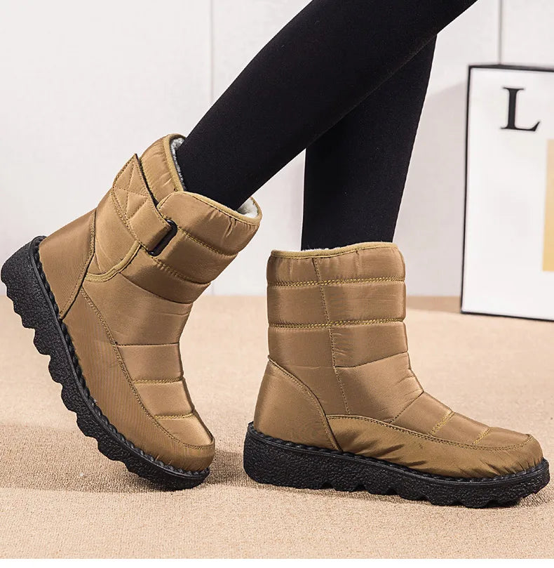 Women's Boots Snow Casual Woman Shoes Platform Shoes Women Fashion Waterproof Mid High Boots Platform Botas Mujer Boots Women