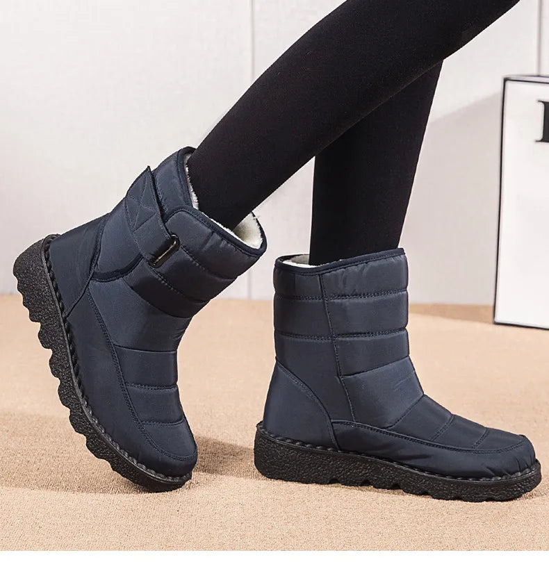 Women's Boots Snow Casual Woman Shoes Platform Shoes Women Fashion Waterproof Mid High Boots Platform Botas Mujer Boots Women