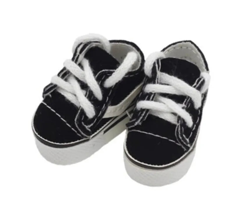 Hot Welcome New Fashion Design Canvas Shoes For 15cm Dolls 1/6 Bjd Dolls Shoes 4 colors Doll Shoes Children’s day Gift .