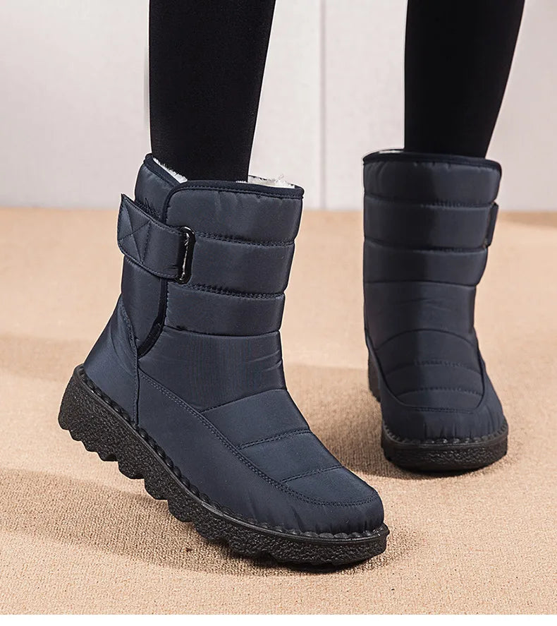 Women's Boots Snow Casual Woman Shoes Platform Shoes Women Fashion Waterproof Mid High Boots Platform Botas Mujer Boots Women