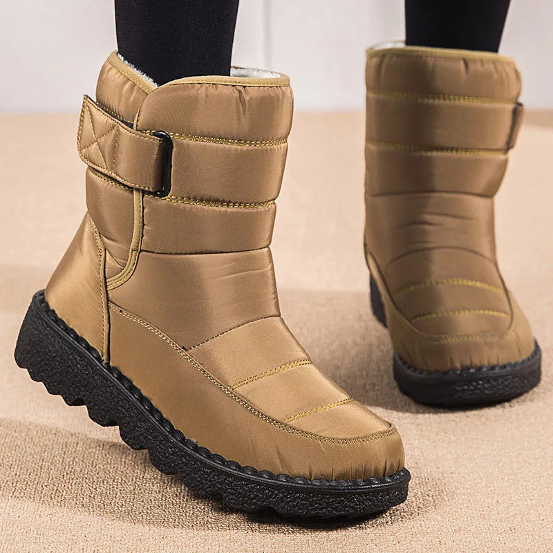 Women's Boots Snow Casual Woman Shoes Platform Shoes Women Fashion Waterproof Mid High Boots Platform Botas Mujer Boots Women