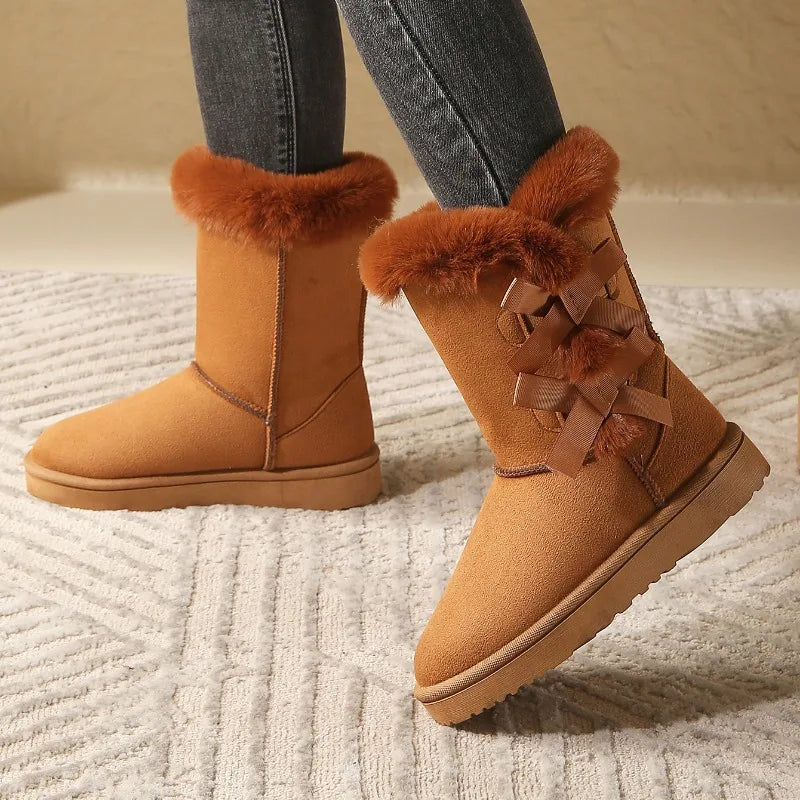 Thick Bottom Side Chain Warm Comfortable Snow Boots for Women In 2024 Winter New Fashion Casual Casual Short Boots for Women’s