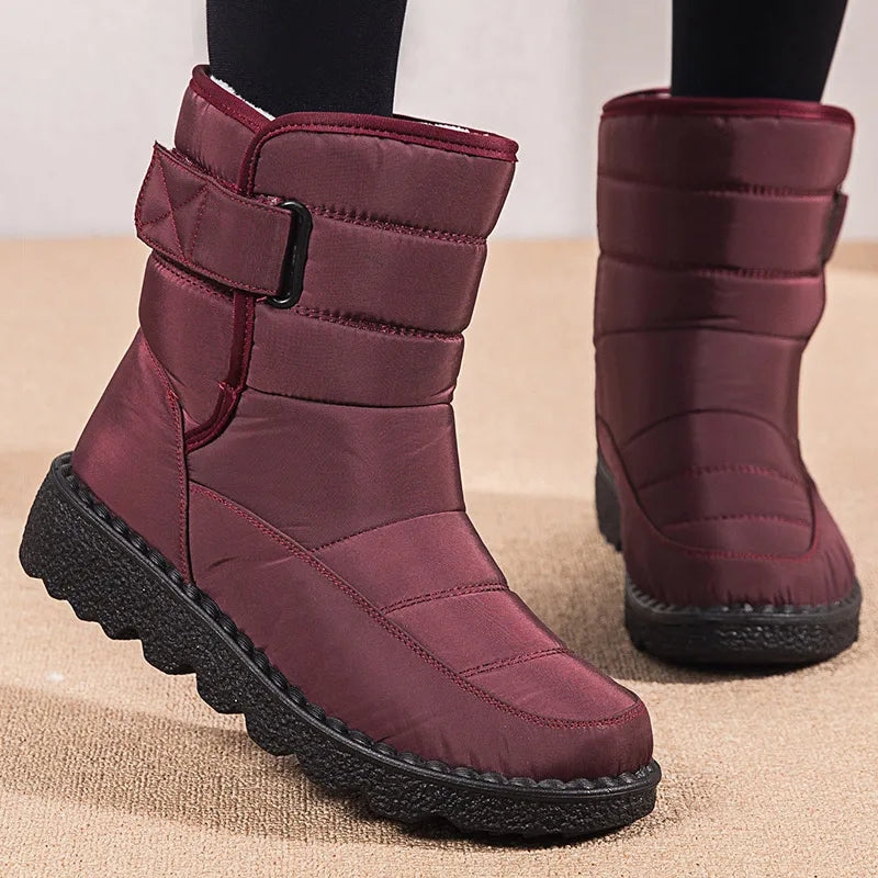 Women's Boots Snow Casual Woman Shoes Platform Shoes Women Fashion Waterproof Mid High Boots Platform Botas Mujer Boots Women