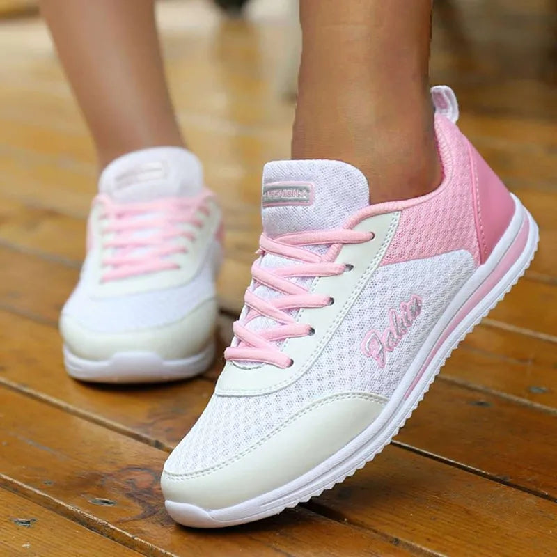 Sneakers Women Fashion Lace Up Ladies Vulcanized Shoes Trainers Sneakers For Women New Outdoor Zapatillas Mujer Female Footwear