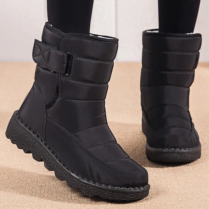 Women's Boots Snow Casual Woman Shoes Platform Shoes Women Fashion Waterproof Mid High Boots Platform Botas Mujer Boots Women