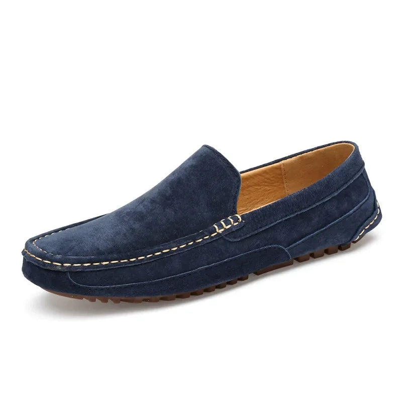 Suede Leather Men’s Loafers Luxury 2024 Casual Shoes for Men Boat Shoes Handmade Men Slipon Driving Shoes Male Moccasins Zapatos