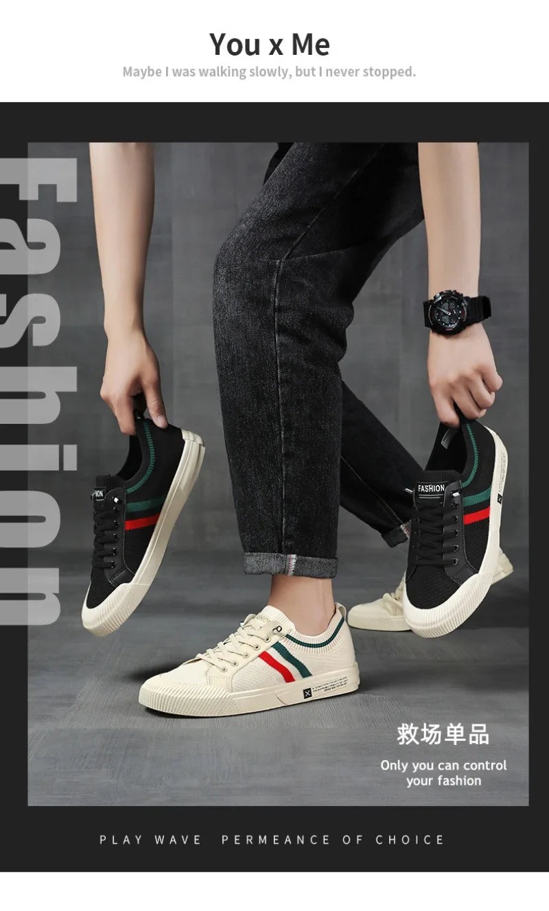 Luxury Men‘s Casual Shoes Fashion Sneakers for Men Light Mesh Breathable Outdoor Walking Loafers Male Flats Zapatos Para Hombres