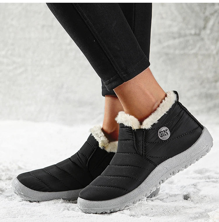 Platform Boots Women Snow New Ladies Shoes Slip On Shoes Woman Punk Ankle Boots Soft Plus Size Botas Mujer Winter Female Booties