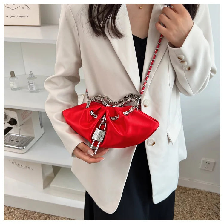 Stain Hobos Shoudler Crossbody Bag for Women Casual Tote Handbag and Purses 2024 New Trendy Clutches Lady‘s Messenger Bag