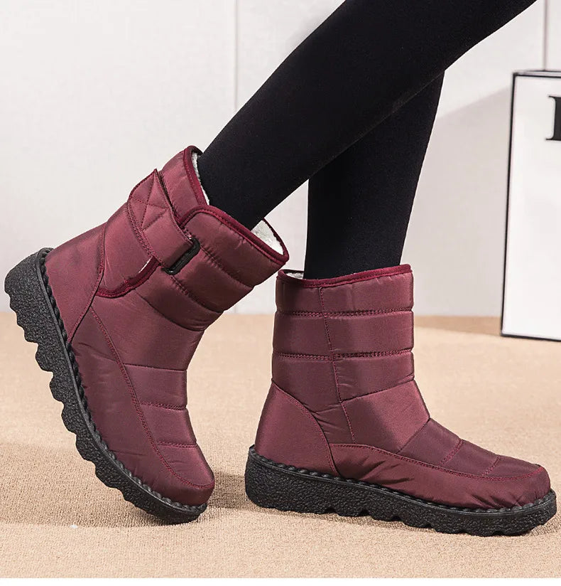 Women's Boots Snow Casual Woman Shoes Platform Shoes Women Fashion Waterproof Mid High Boots Platform Botas Mujer Boots Women