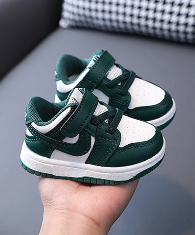 Toddler Baby Kids Fashion Design Walking Shoes Sneakers White Non-slip Casual Shoes Boys Girls Breathable Outdoor Board Shoes