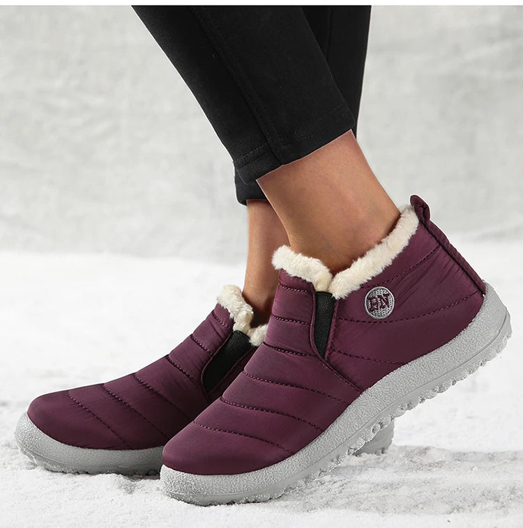 Platform Boots Women Snow New Ladies Shoes Slip On Shoes Woman Punk Ankle Boots Soft Plus Size Botas Mujer Winter Female Booties