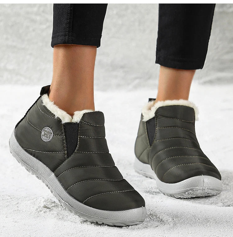 Platform Boots Women Snow New Ladies Shoes Slip On Shoes Woman Punk Ankle Boots Soft Plus Size Botas Mujer Winter Female Booties