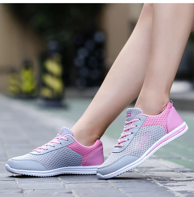 Sneakers Women Fashion Lace Up Ladies Vulcanized Shoes Trainers Sneakers For Women New Outdoor Zapatillas Mujer Female Footwear