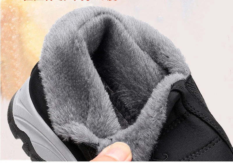 Winter Men’s Plugging Thickening Sneakers Lightweight Warm Soft Flat Shoes Non Slip Comfortable Versatile Walking Shoes