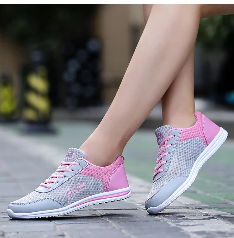 Sneakers Women Fashion Lace Up Ladies Vulcanized Shoes Trainers Sneakers For Women New Outdoor Zapatillas Mujer Female Footwear