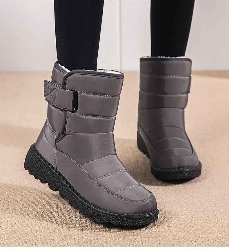 Women's Boots Snow Casual Woman Shoes Platform Shoes Women Fashion Waterproof Mid High Boots Platform Botas Mujer Boots Women