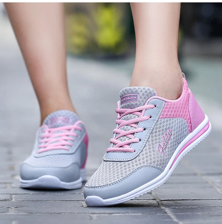 Sneakers Women Fashion Lace Up Ladies Vulcanized Shoes Trainers Sneakers For Women New Outdoor Zapatillas Mujer Female Footwear