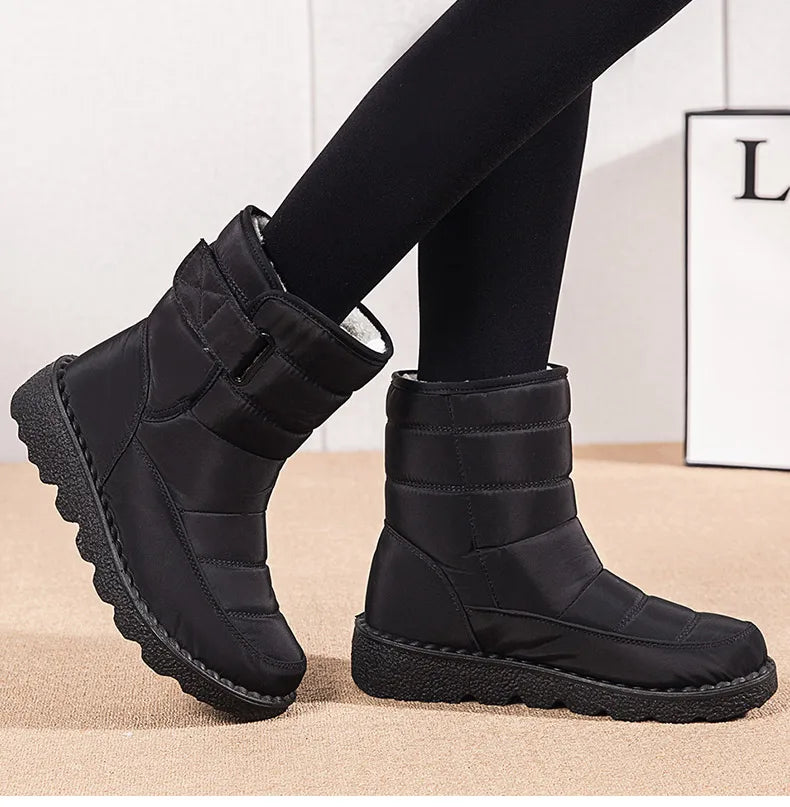 Women's Boots Snow Casual Woman Shoes Platform Shoes Women Fashion Waterproof Mid High Boots Platform Botas Mujer Boots Women